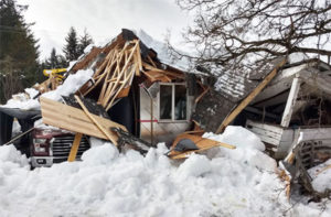 snow structural home damage claim